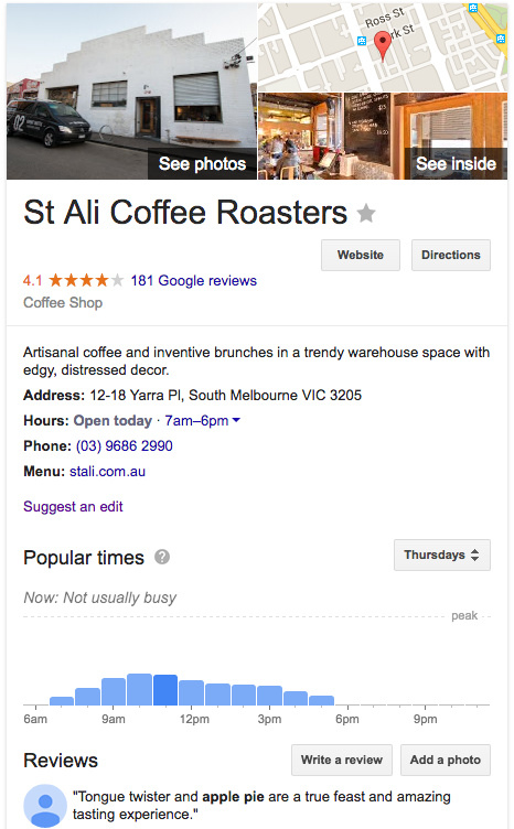 st ali roasters search results example