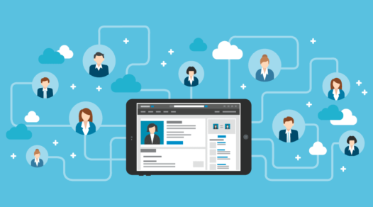 cartoon of LinkedIn network