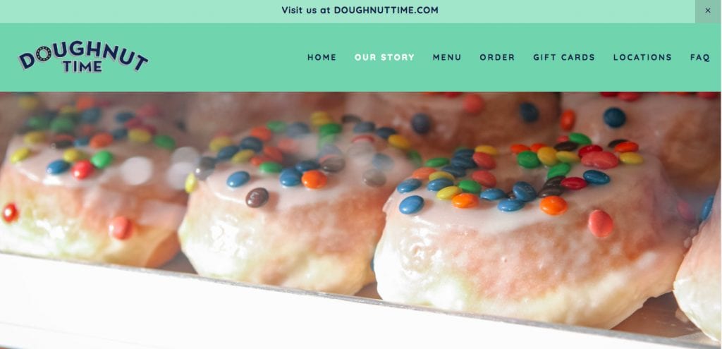 doughnut time website