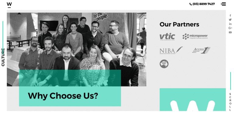 Webfirm About Us page
