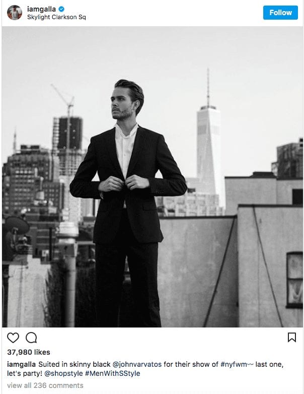 sponsored Instagram post