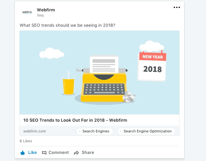 LinkedIn post