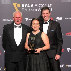 Cave Hill Creek founders at the RACV Victorian Tourism Awards