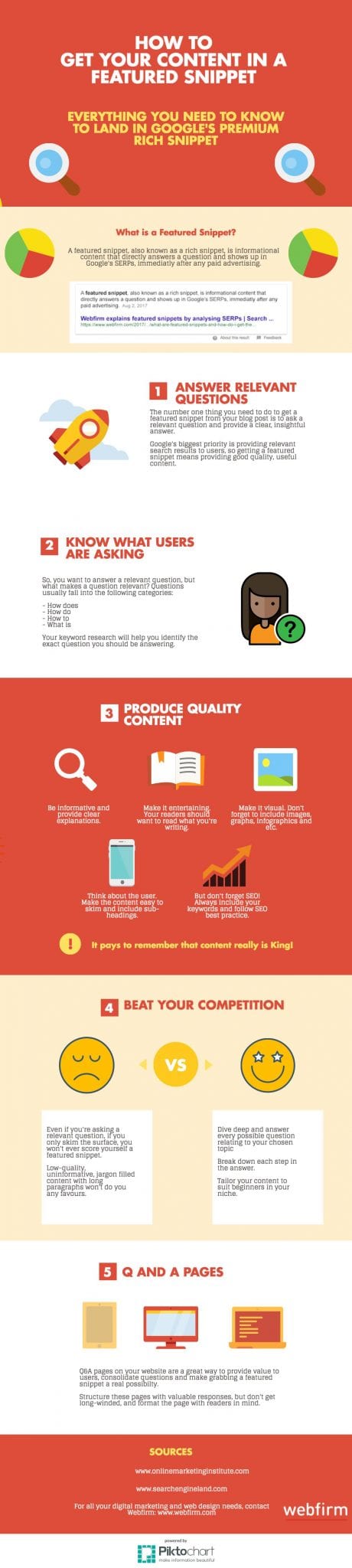 infographic: how to get a featured snippet