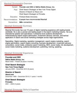 resumé