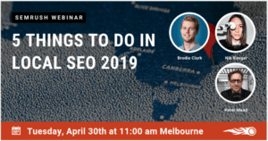 SEMRush Webinar poster